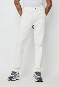 Jean blanc coupe droite