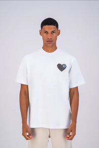 T shirt coeur - Blanc/Anthra