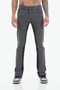 Jeans flare - gris