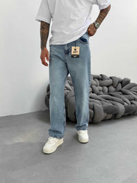 Jeans regular - bleu délavé