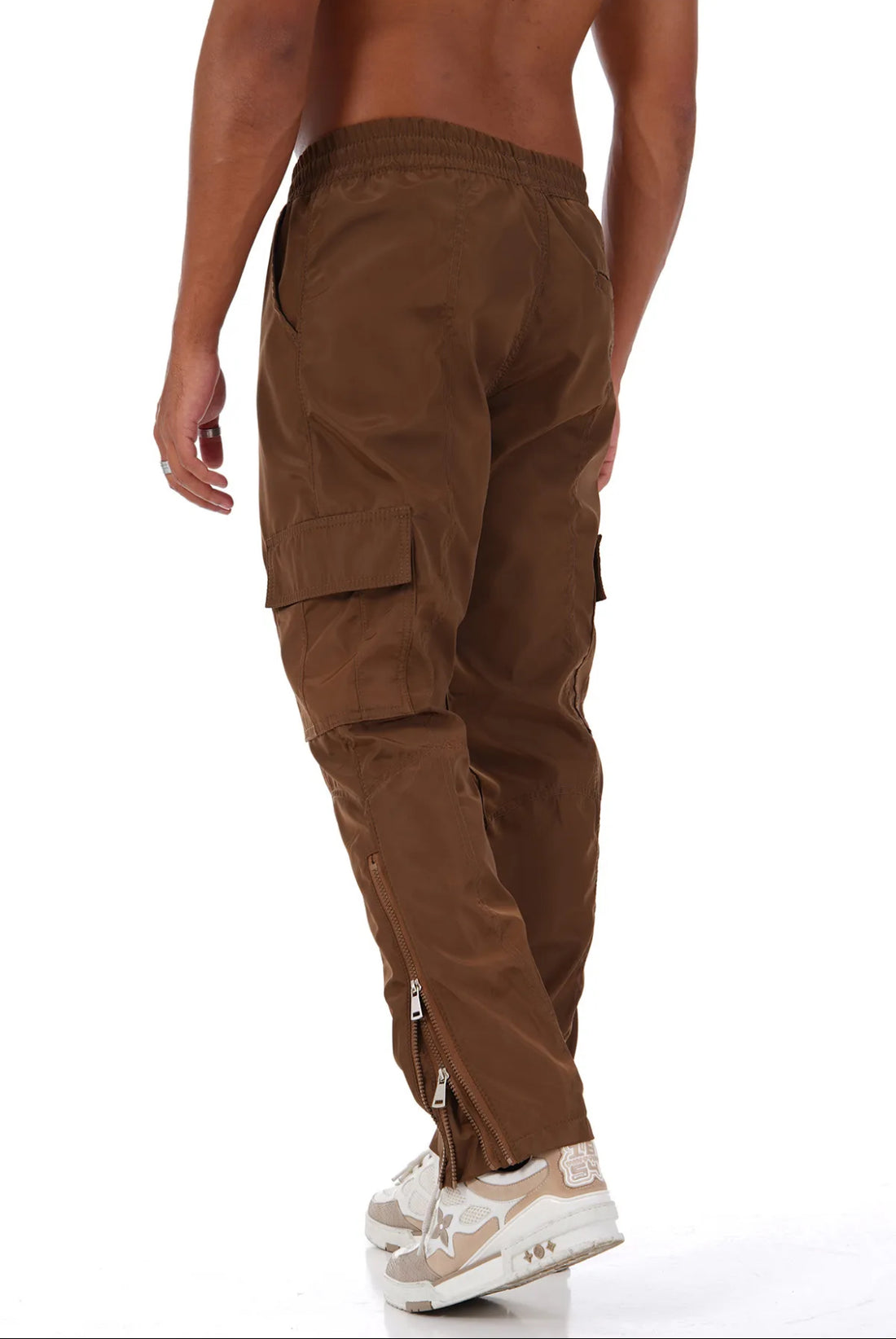 Cargo double zippé - Brown