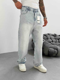 Jeans regular - bleu